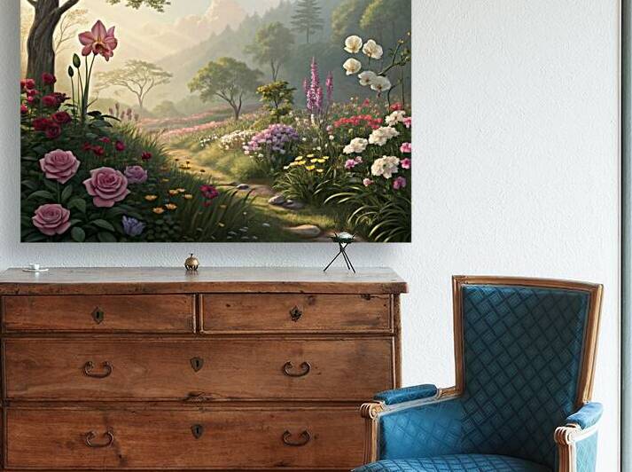 step into a world where nature and flowers bring by Velora Art
