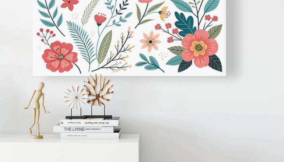minimalist or vibrant floral illustrations  by Velora Art