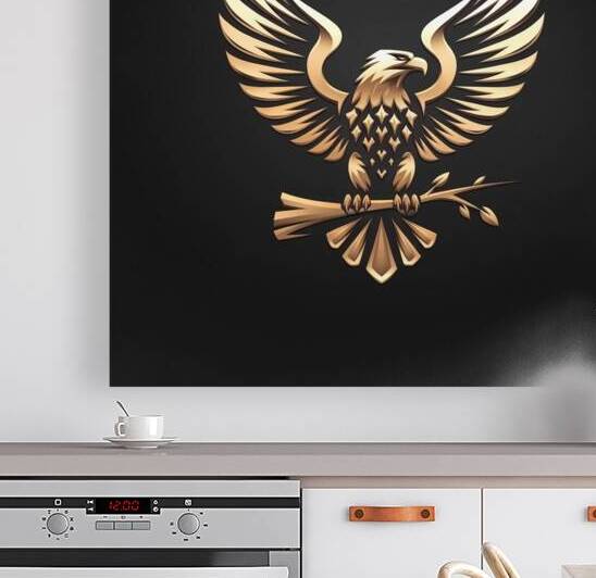 Eagle with outspread wings by Velora Art