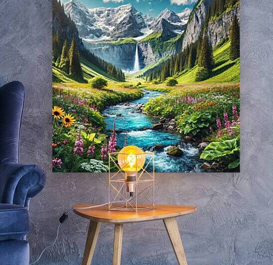 Majestic Harmony: A Glimpse of Natures Pure Beauty by Velora Art