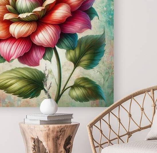 A Splash of Nature: Hand-Painted Floral Elegance by Velora Art