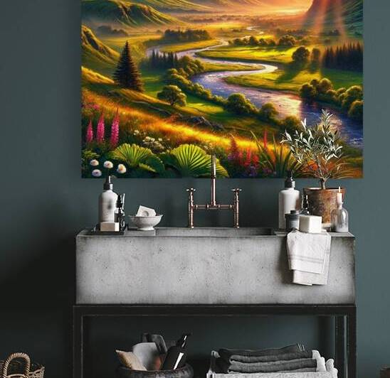 Escape into Nature: A Breathtaking Landscape Art Piece by Velora Art