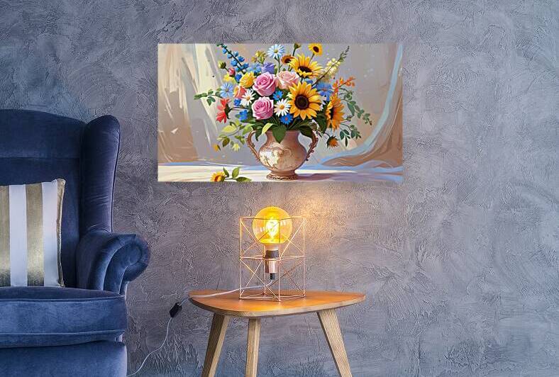 Elegant Bloom: A Symphony of Natures Colors by Velora Art