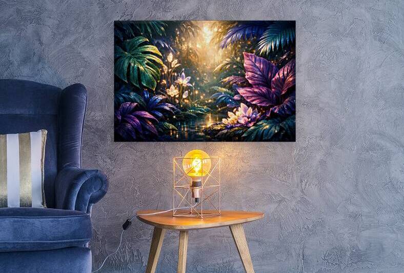 Enchanted Biophilic Dreamscape: Jewel-Toned Botanical Serenity by Velora Art