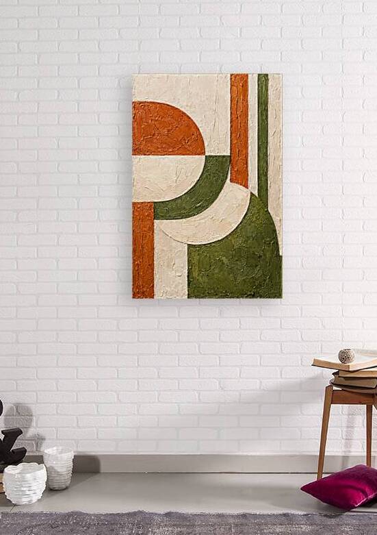 Earthen Harmony: Abstract Geometric Archways by Velora Art