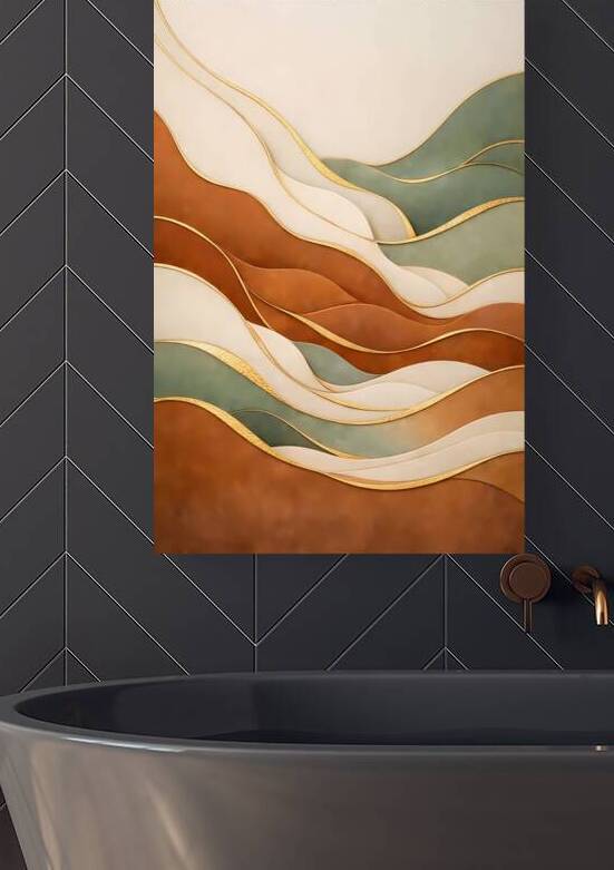 Fluid Horizon: Ethereal Topography by Velora Art