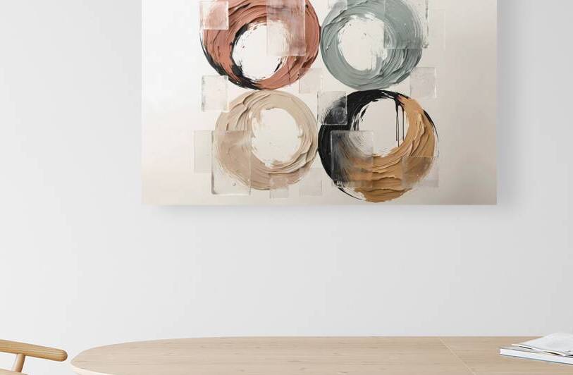 Serene Flow — Modern Earthy Abstract Wall Art by Velora Art