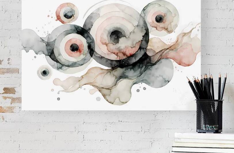 Harmonic Layers – Modern Abstract Wall Art by Velora Art