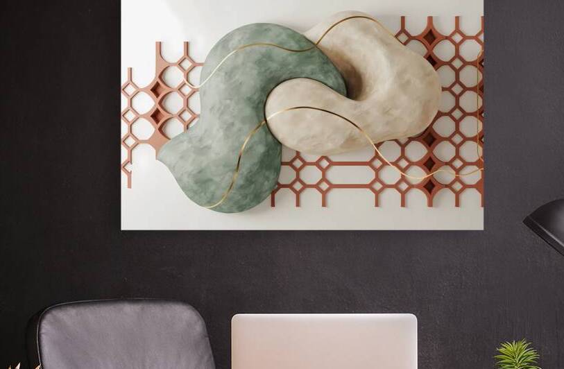 Terra & Flow: Modern Biophilic Abstract Wall Art by Velora Art
