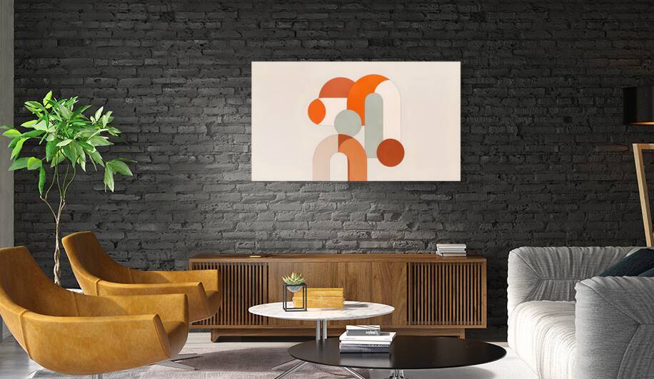 Abstract Geometric Forms Digital Art by Velora Art