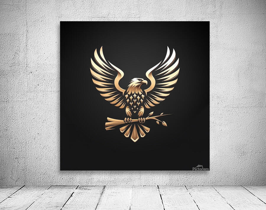Eagle with outspread wings Wall Preview