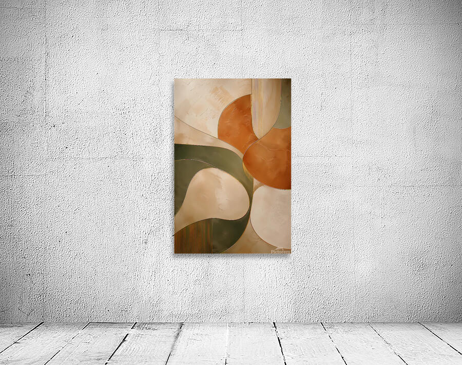 Modern Earth Tone Abstract Wall Art – Luxury Minimalist Geometric ...