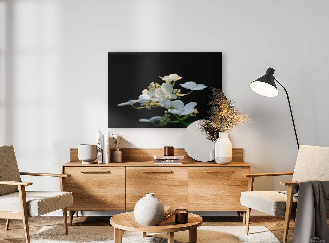 White Hydrangea 2 3 ratio Reproduction