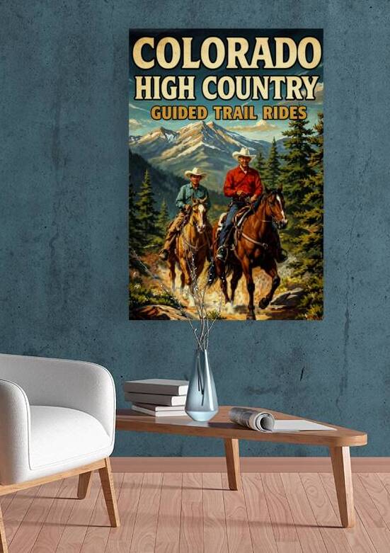 Colorado High Country- Horse Riding-Prints Canvas Wood or Metal Art by Doug and Teresa Johnson