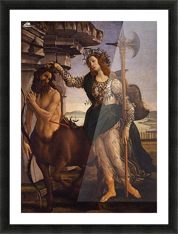 Pallade e il centauro Picture Frame print