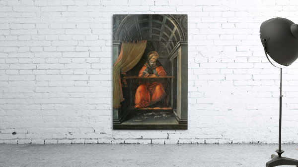St. Augustine in his cell Wall Preview