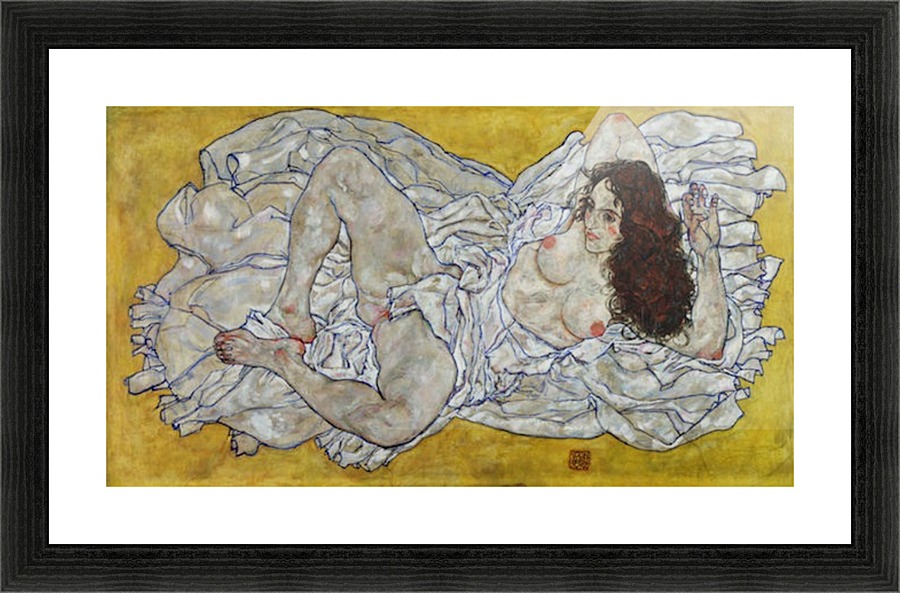 Resting nude Picture Frame print