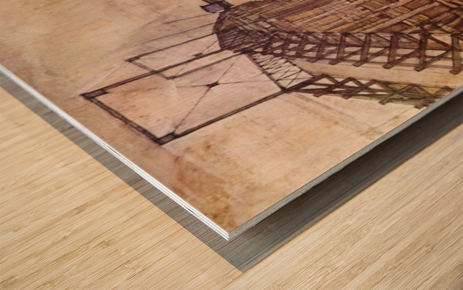 The Bridge Wood print