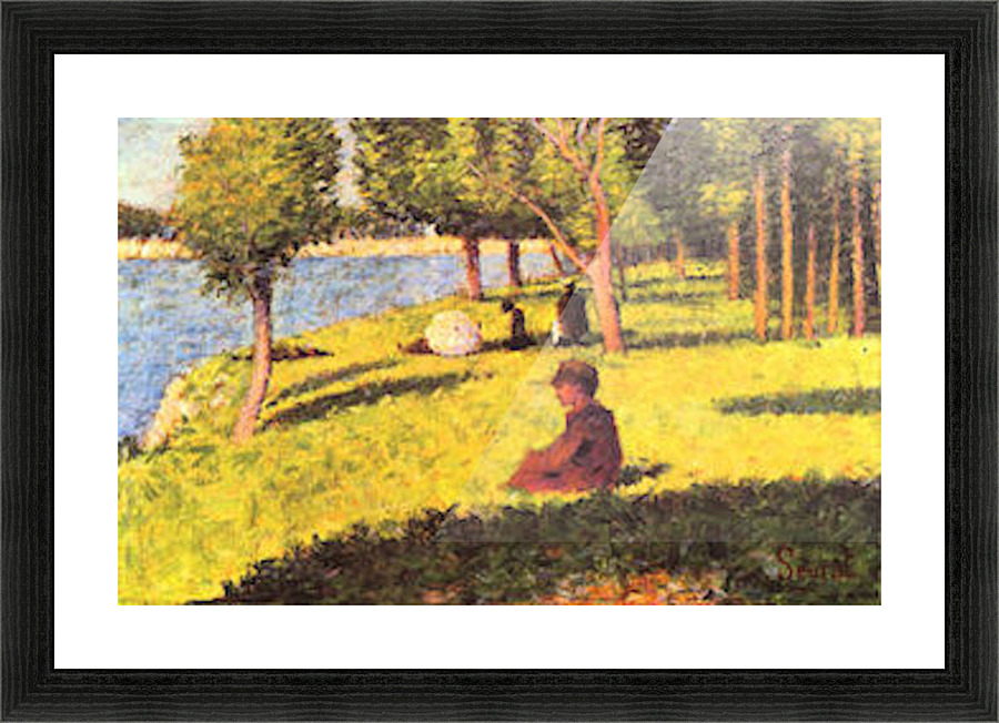 Seated figure Picture Frame print