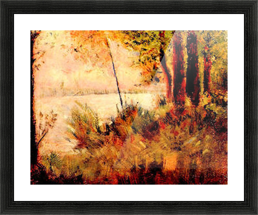 Seated slope Picture Frame print