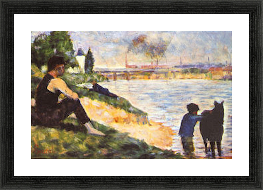 Boy with Horse Picture Frame print