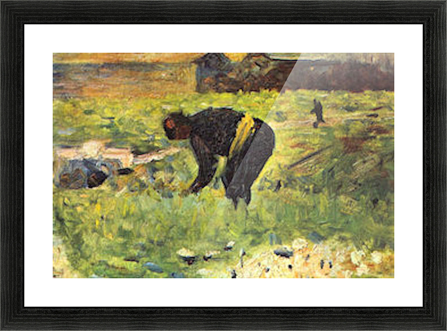 Farmer at work Picture Frame print