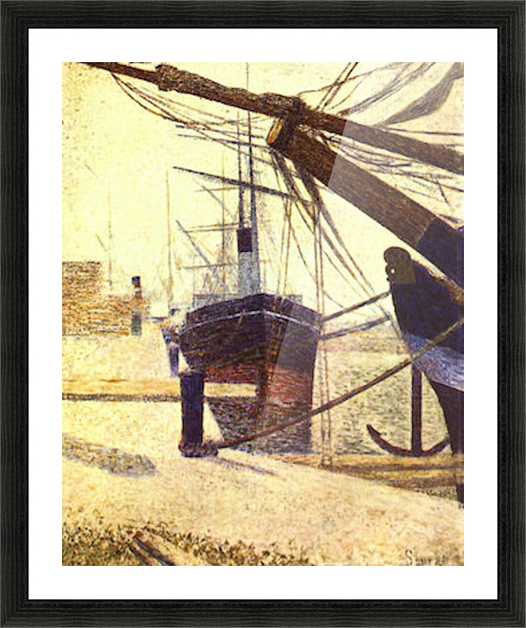 Harbor in Honfleur Picture Frame print