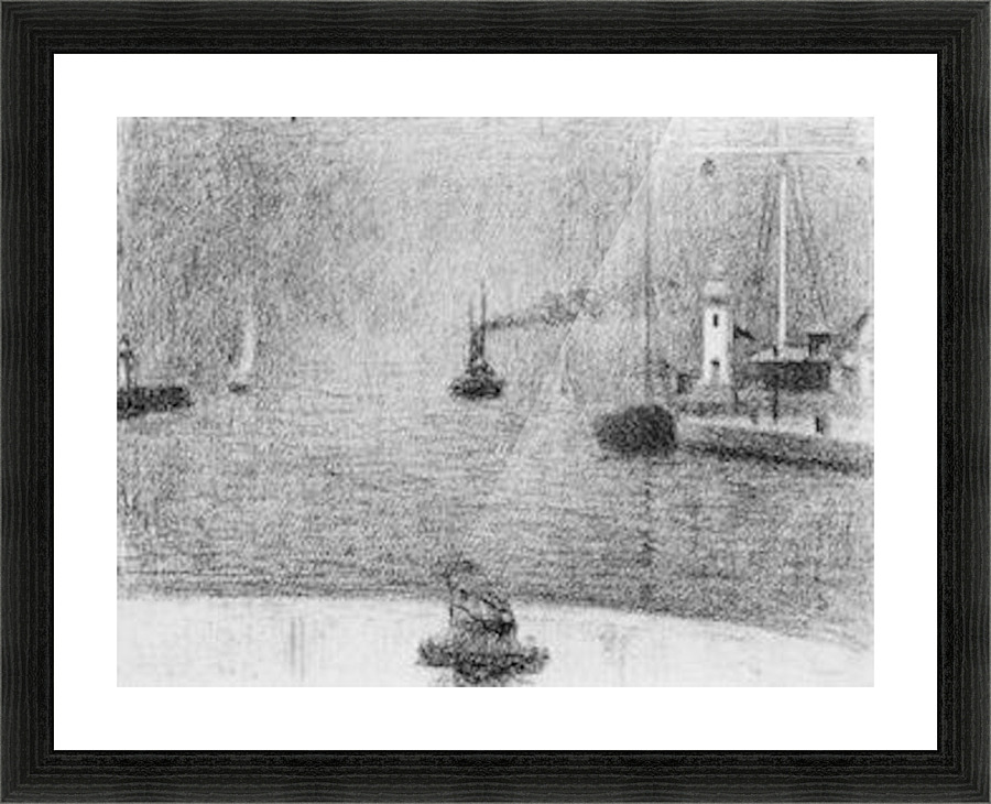 Port in Honfleur Picture Frame print