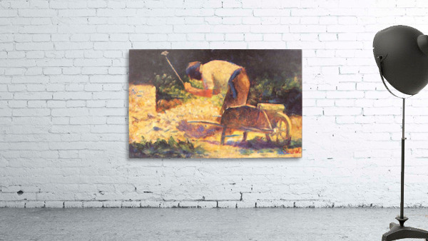 Weed knocking with wheelbarrow Wall Preview