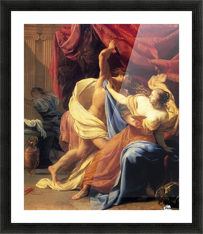 Lucretia and Tarquin Picture Frame print
