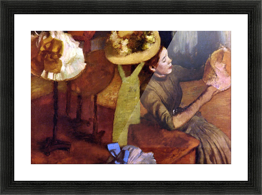 The Millinery Shop Picture Frame print