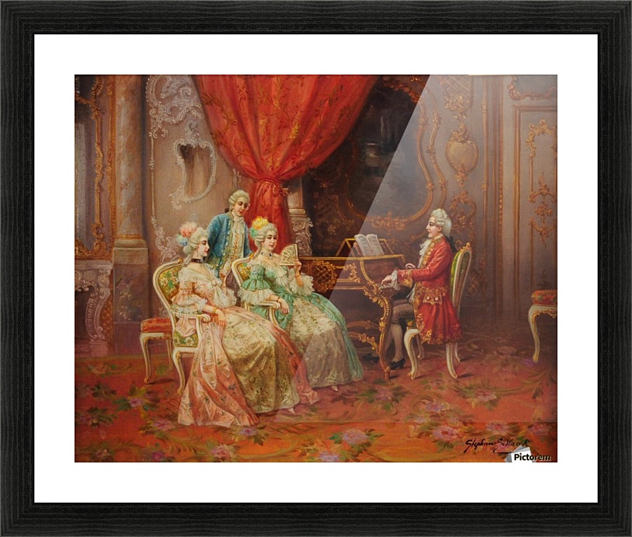 Rococo Society Picture Frame print