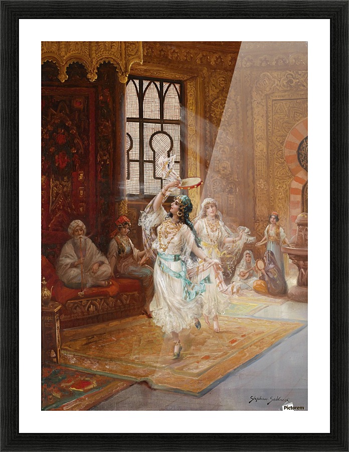 Women dancing Picture Frame print