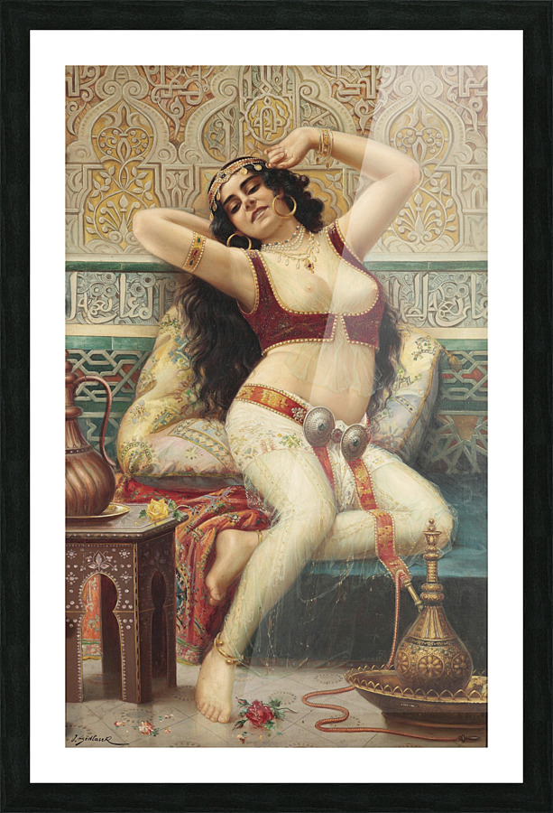 A Harem Beauty Picture Frame print