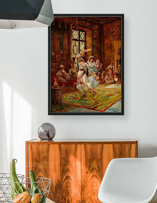 Harem Interior with Dancing Women by Stephan Sedlacek