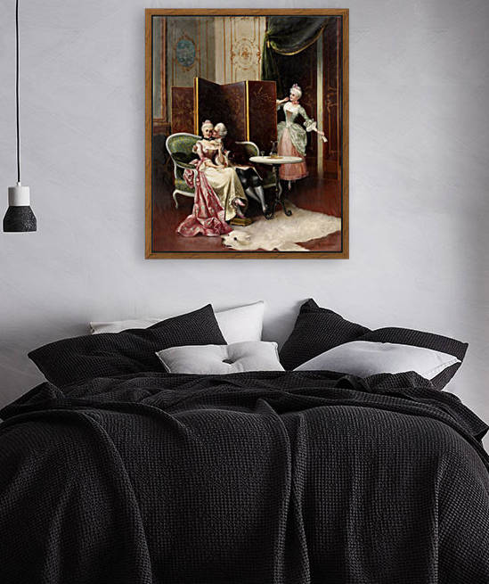 Two lovers and a woman behind the wall by Stephan Sedlacek