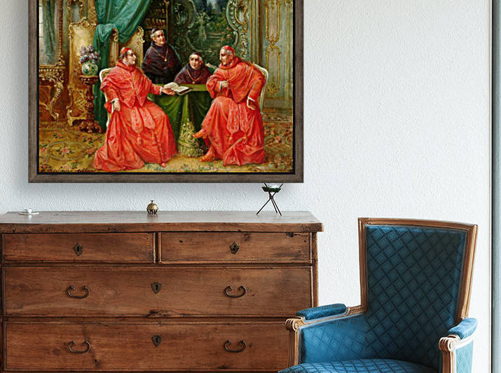 A group of priests and cardinals by Stephan Sedlacek