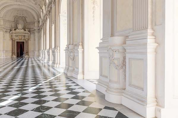 Reggia di Venaria Reale Italy - corridor perspective luxury ma Digital Download