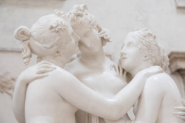 Possagno Italy - The Three Graces by Antonio Canova symbol of  Digital Download