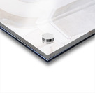 Ancient statue of angel in Italian old cemetery. Religious sculp Acrylic print