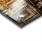 Antique baroque interior with vintage decoration. Royal Church o Acrylic print