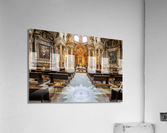 Antique baroque interior with vintage decoration. Royal Church o Acrylic Print