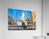 Florence Italy - Neptune Fountain. Marble sculpture Renaissanc Acrylic Print
