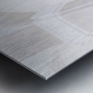 Ancient statue of angel in Italian old cemetery. Religious sculp Metal print