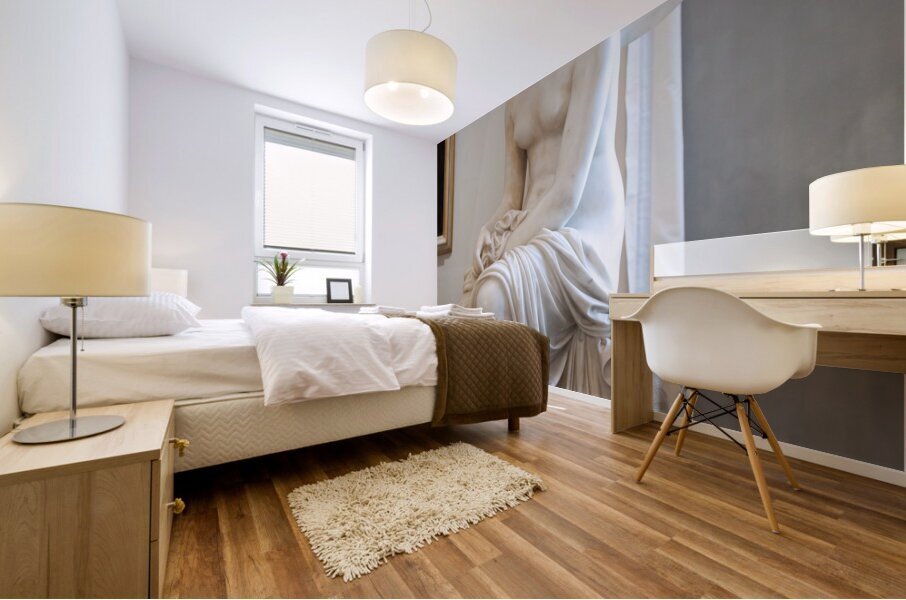 Psyche Abandoned by Pietro Tenerani 1819 Carrara marble - the  Mural print