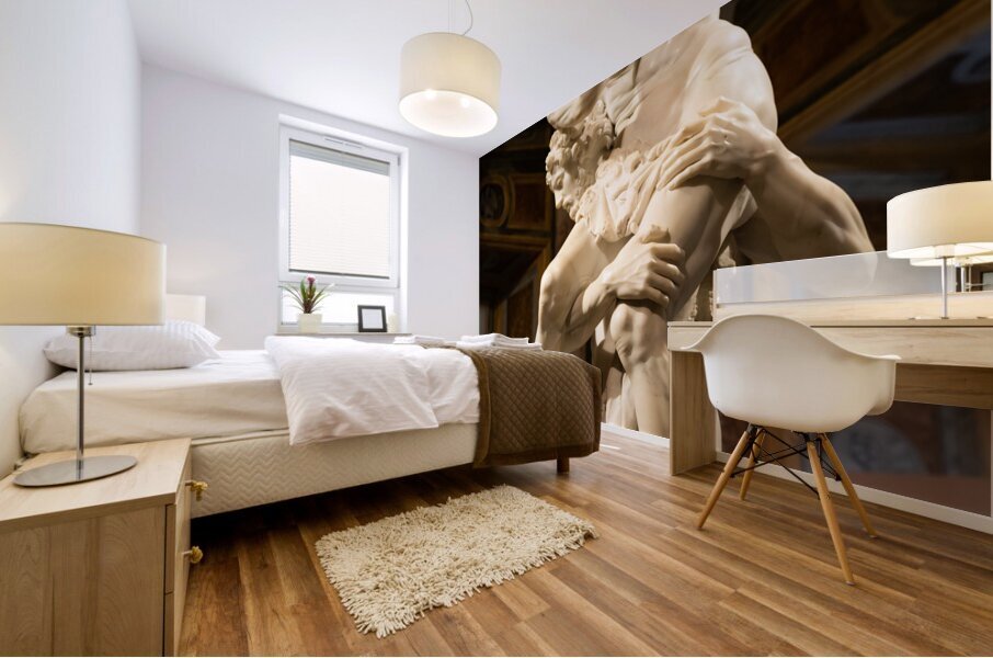 Rome Italy - Galleria Borghese museum - Aeneas Anchises and As Mural print