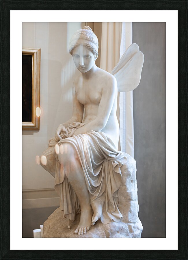 Psyche Abandoned by Pietro Tenerani 1819 Carrara marble - the  Picture Frame print