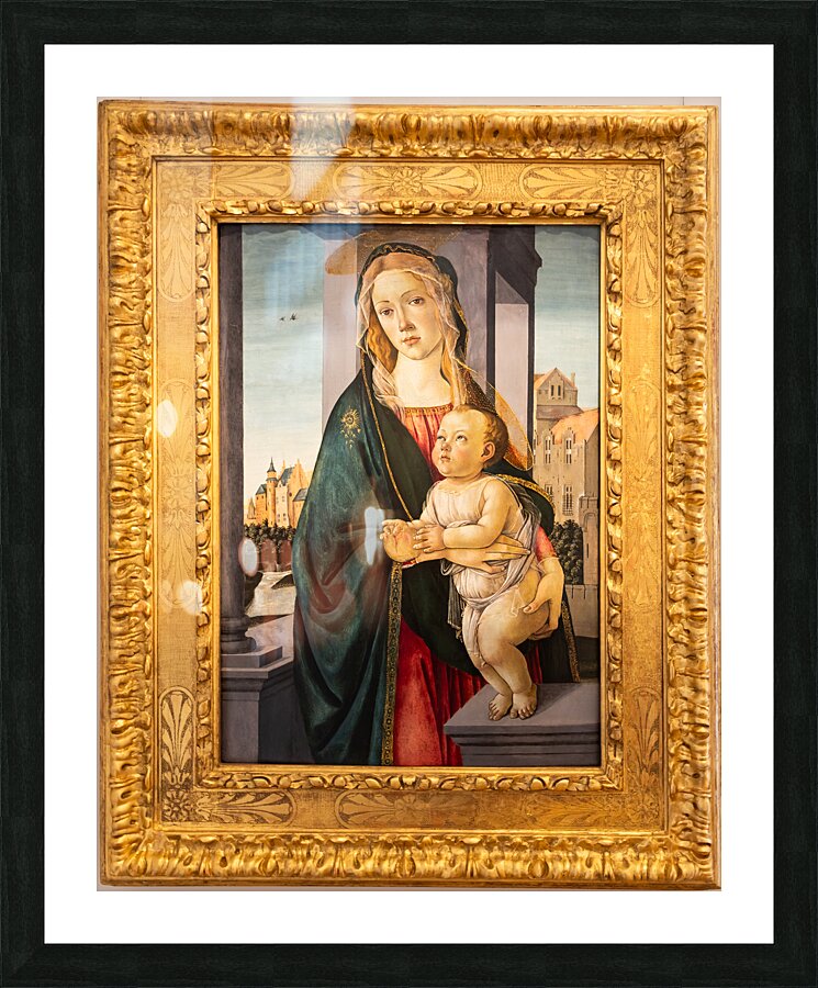 Madonna and Child by Sandro Botticelli ca 1490   tempera on pa Picture Frame print