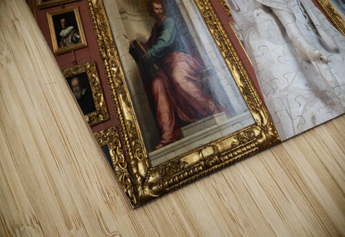 The room of Jupiter in Uffizi Museum with the statue of Victory Paolo Modena puzzle