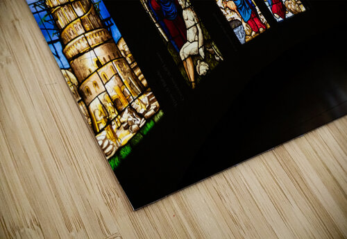 Colored glass windows of the Duomo church   Milan cathedral 16t Paolo Modena puzzle